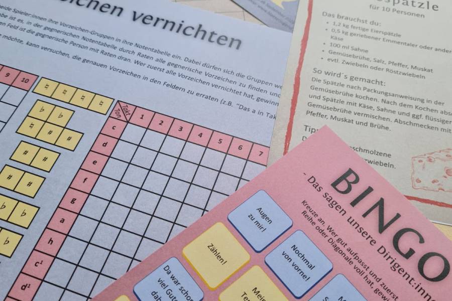 einzelne Materialien, die es ab Herbst für Jugendleitungen geben soll